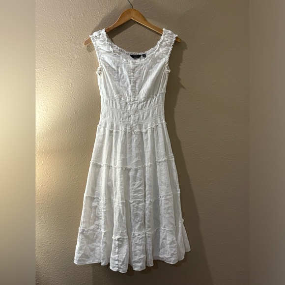White Mlle Gabrielle long dress size 2x. - Picture 1 of 5